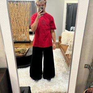 Super baggy heavy weight black sweatpants